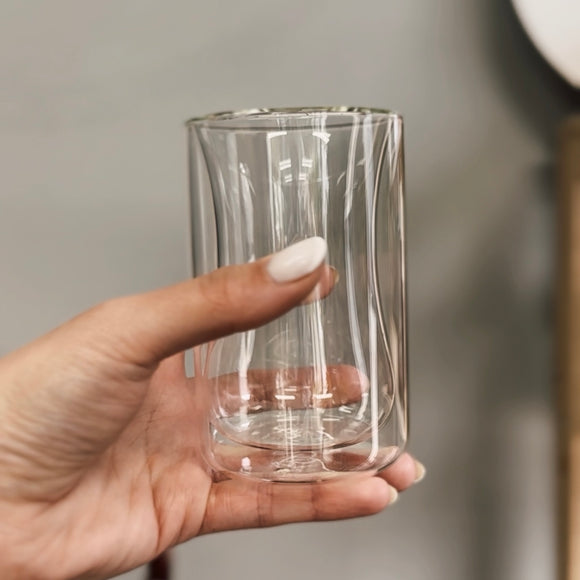 Loqum double wall tea glass